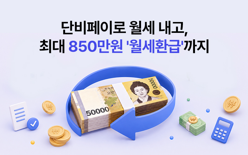 단비페이로 월세 내고, 최대 850만원 '월세환급'까지